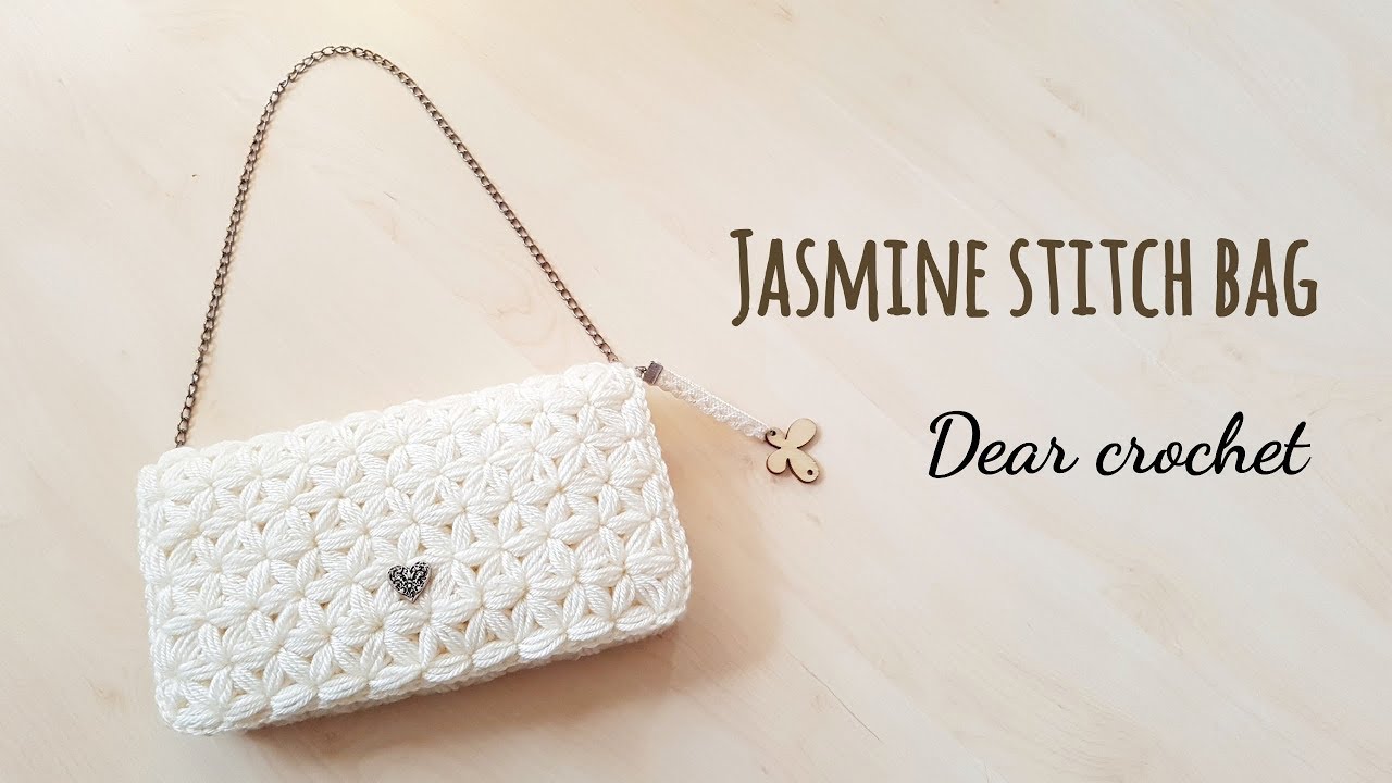 코바늘 자스민 스티치 백 (crochet Jasmin stitch bag)