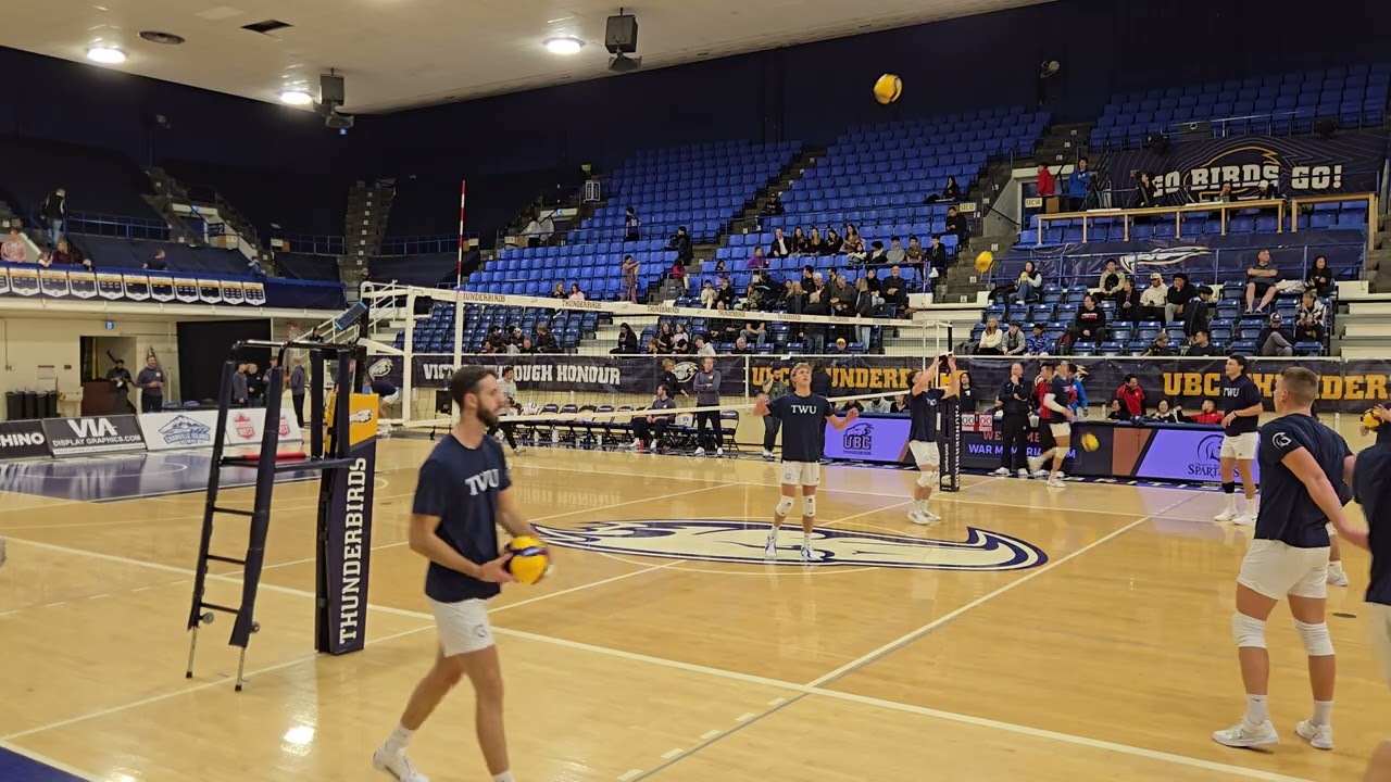 🇨🇦🏐 TWU & UBC Men's Volleyball Hitting Lines | 2025 Canada West Reg Season