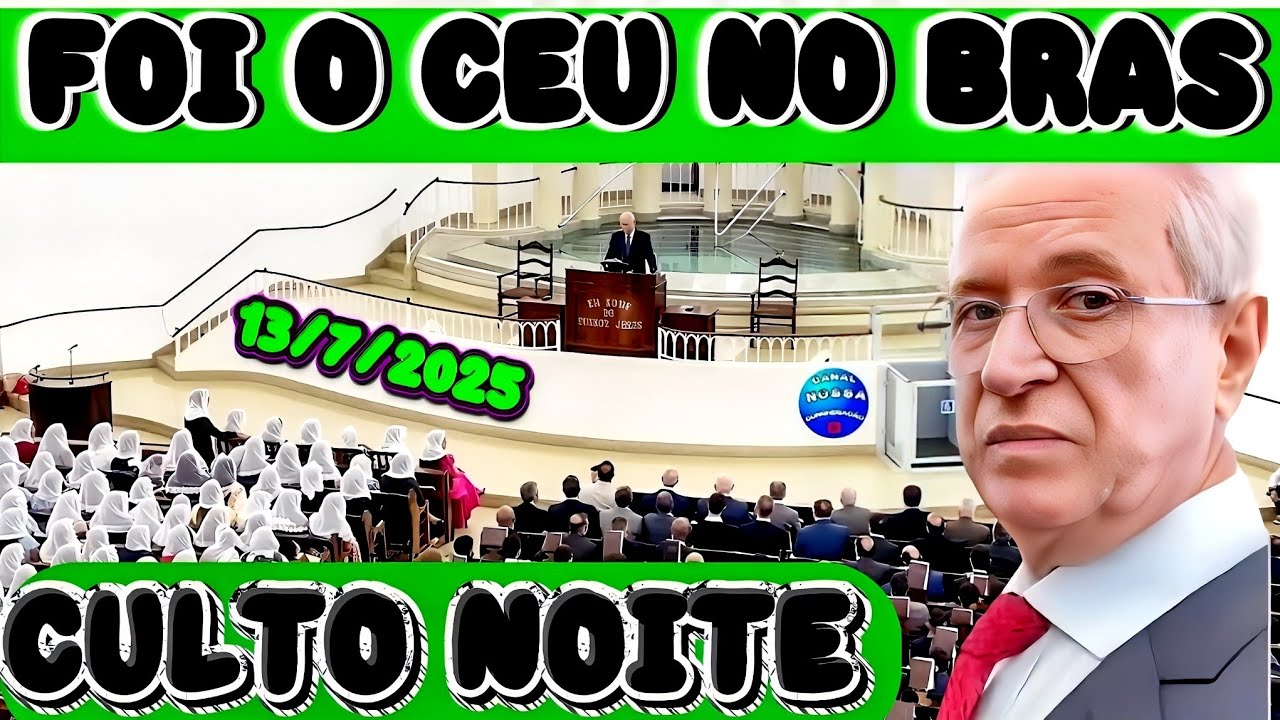 PALAVRA CULTO CCB BRÁS NOITE 13/7/2025 Ancião Luís Carlos Euclides Efésios 5