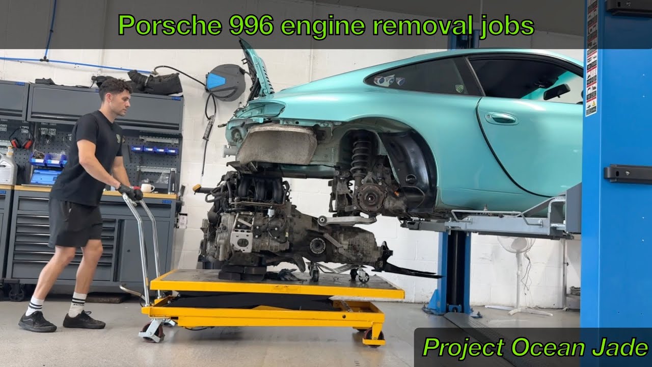Common Porsche 996 engine removal jobs - FGP Project Ocean Jade EP3