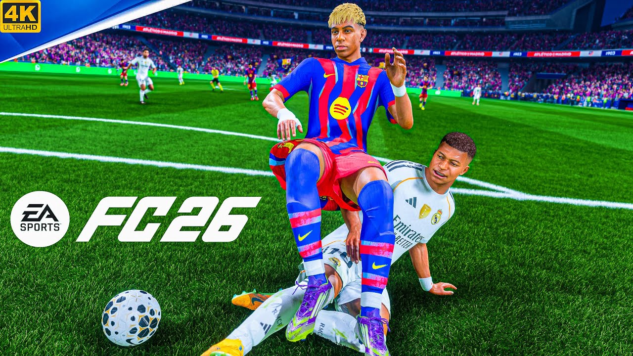 Barcelona vs Real Madrid | FC 26 | Supercopa de España Final | El Clásico Gameplay 4K60