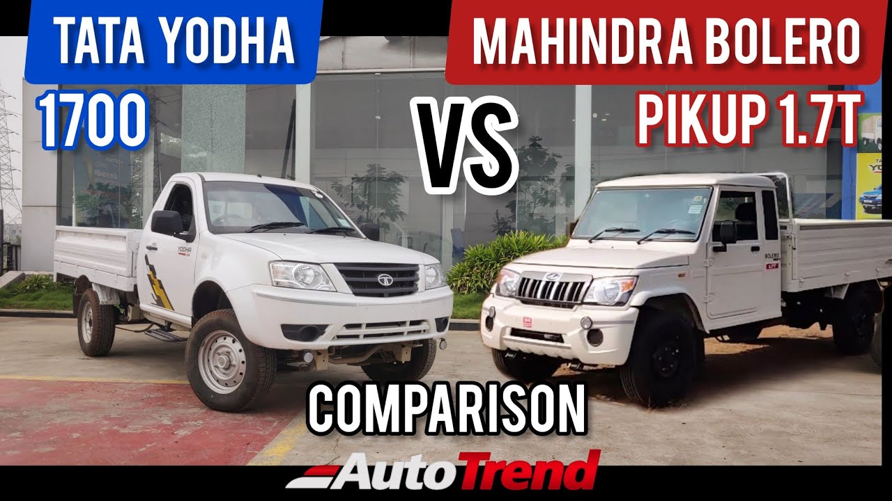 Сравнительный обзор пикапов Tata Yodha 1700 и Mahindra 1700T | #TeamAutoTrend