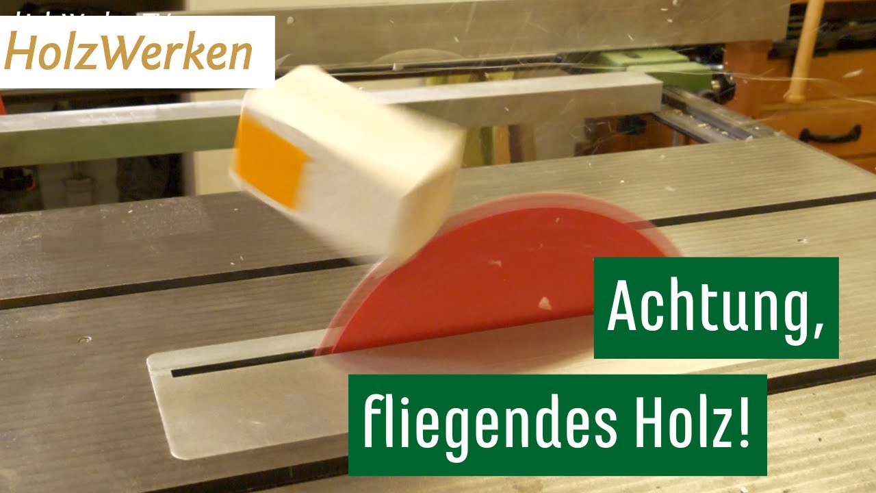 Ohne Spaltkeil!? Das hier kann jedem an der Kreissäge passieren.