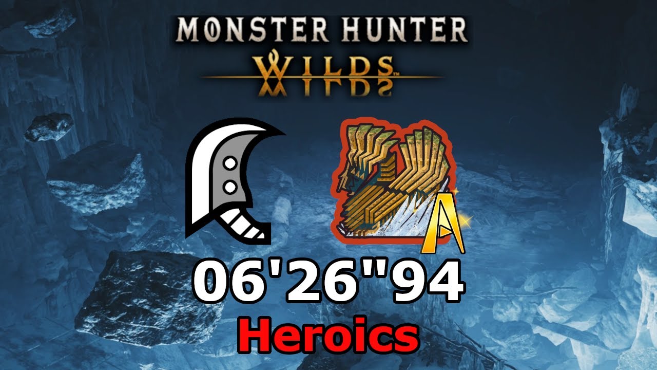 [MH Wilds] Arch-Tempered Jin Dahaad A-Rank | Greatsword | 06'26 | Heroics | PS5