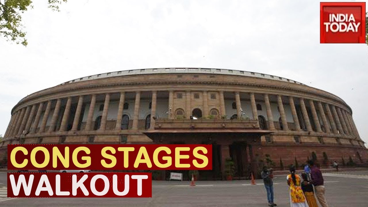 Congress Stages Walkout In Lok Sabha Over Hegde's Mahatma Gandhi Remark
