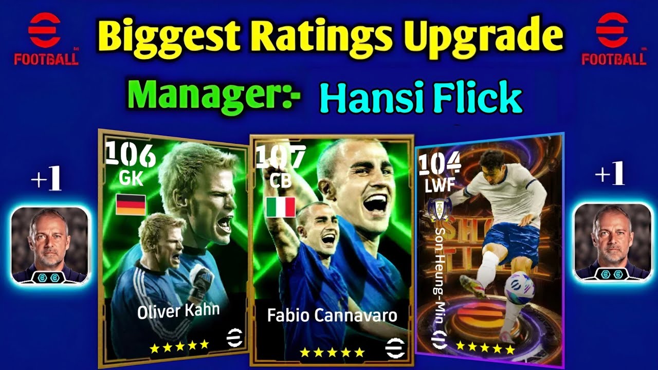 Biggest Rating Upgrade With New Manager Hansi Flick In Efootball 2026 Mobile | New Manager 2026