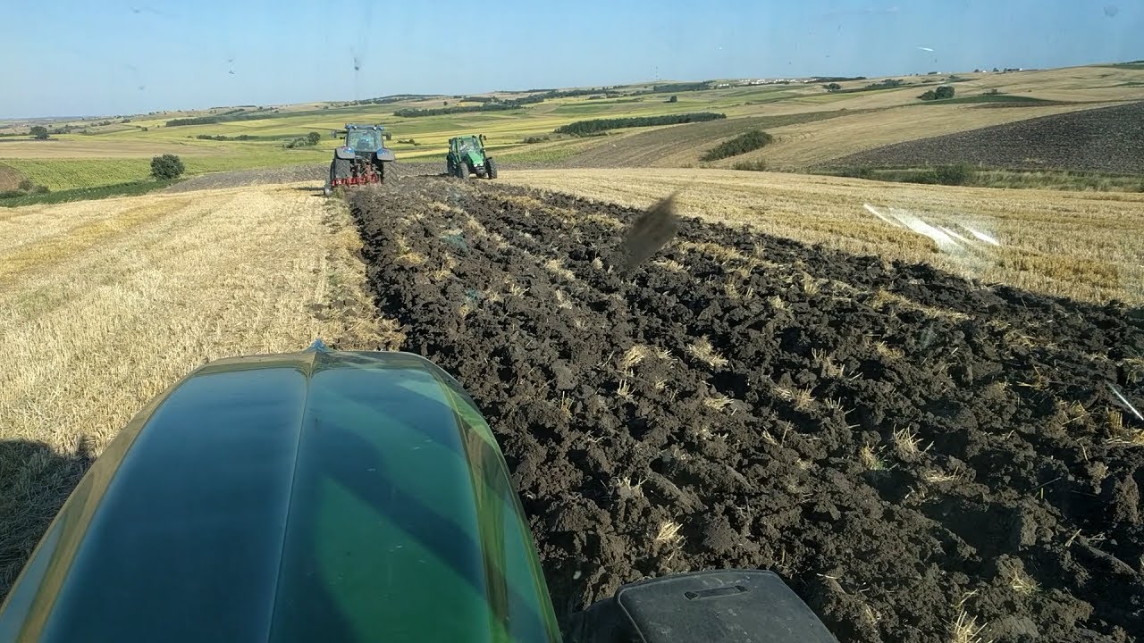 John Deere 6630 - New Holland TM 175 - Deutz 100  Plowing