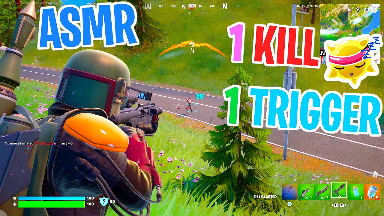 ASMR Gaming 😴 Fortnite 1 Kill = 1 Trigger Relaxing Mouth Sounds 🎮🎧 Controller Sounds + Whispering 💤