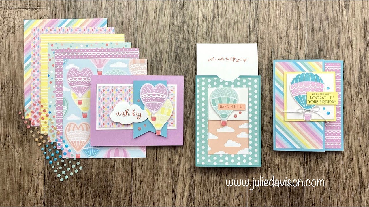 FREE CLASS! 3 Cards with Stampin' Up! Lighter Than Air Suite | March 2024 Bonus Project Kit