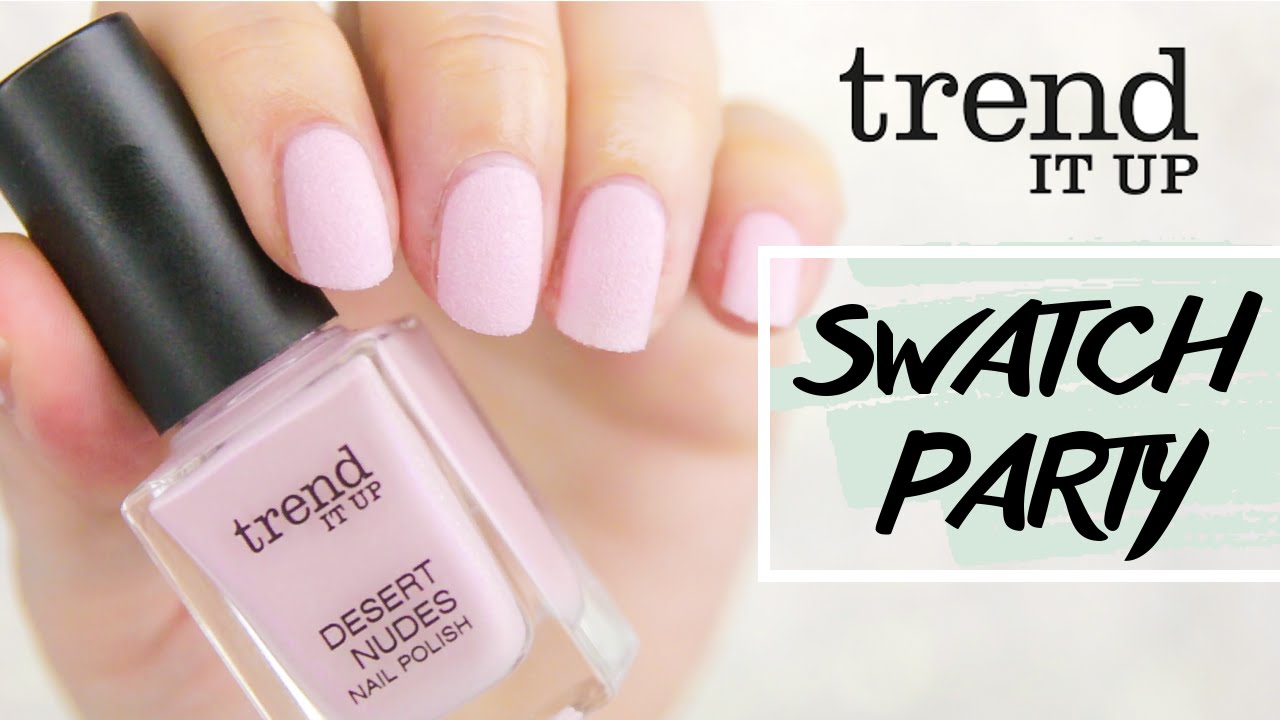 trend it up nagellack Swatch Party - über 20 neue Farben - Vergleich der Reihen