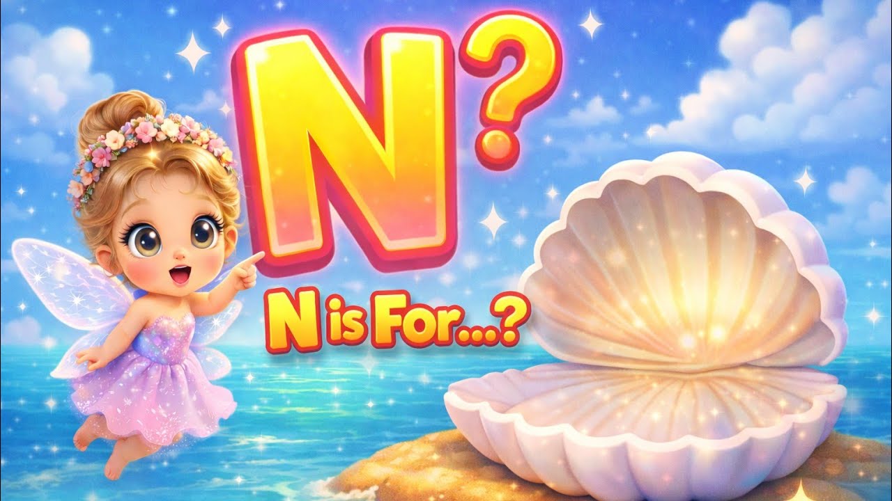 👉 N is for…? ✨ Open the Magic Shell! Learn letter N with magic