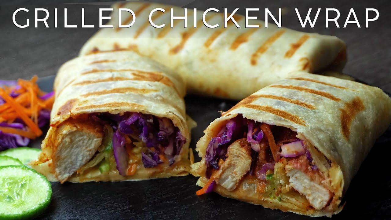 Chicken Wrap Recipe | Homemade Grilled Chicken Wrap | Quick And Easy | Tortilla Wrap