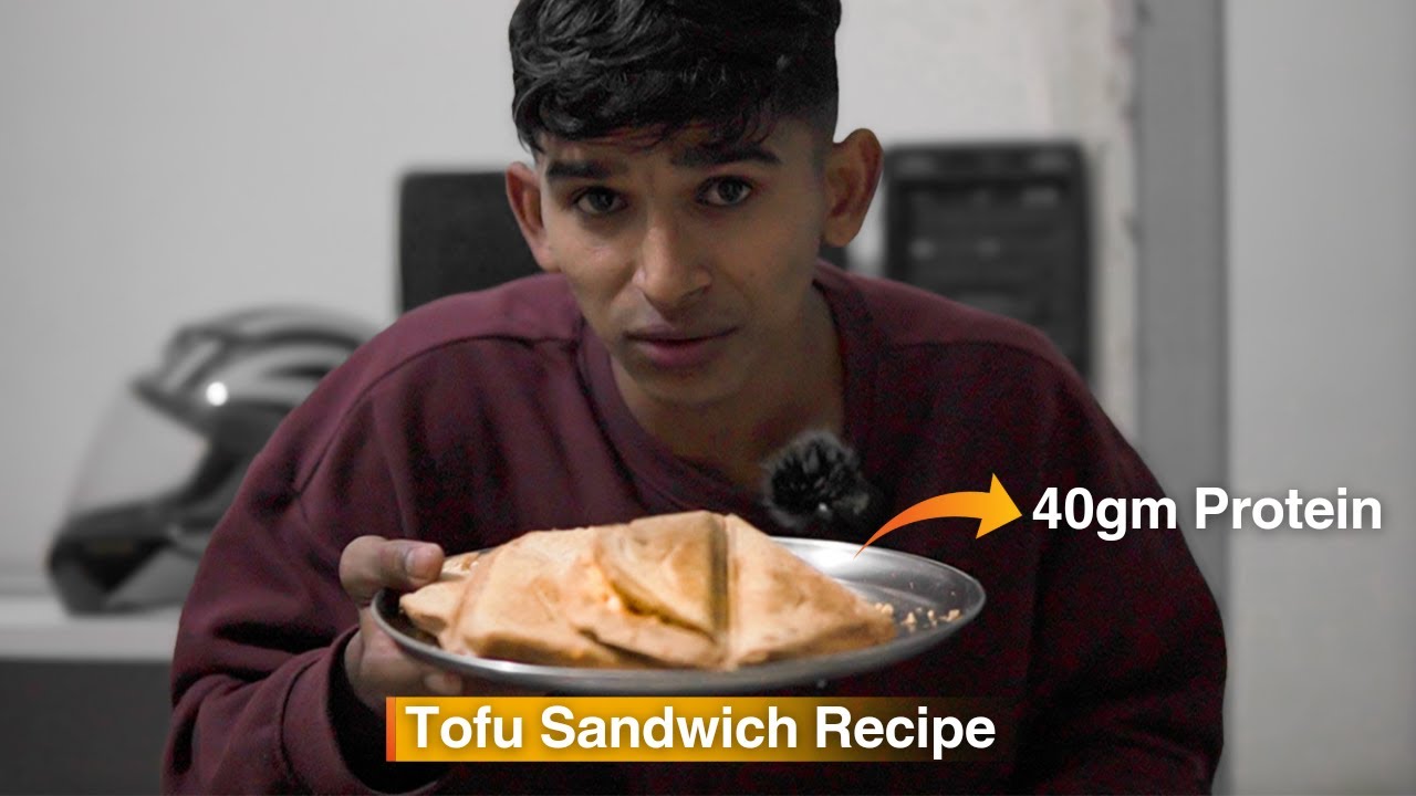 High Protein (TOFU) Sandwich Recipe | Squatting Again !