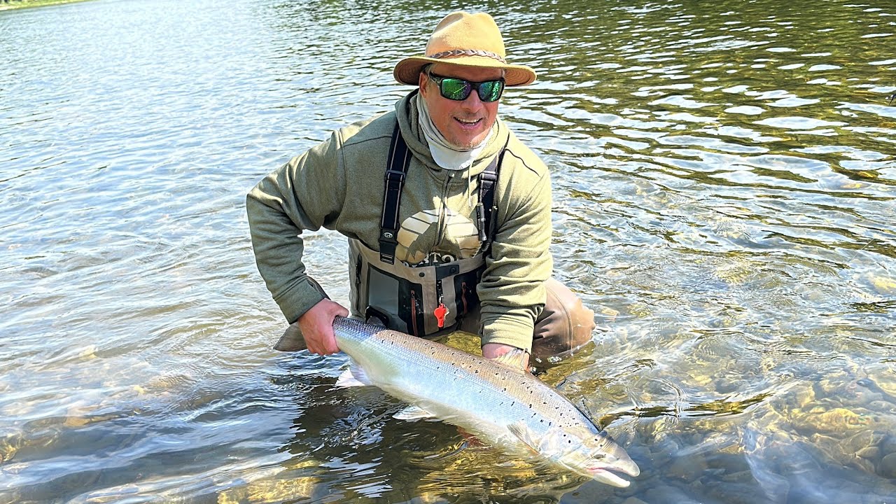 Massive Atlantic Salmon #Restigouche #Atlanticsalmon #flyfishing #spey #fishing #boating