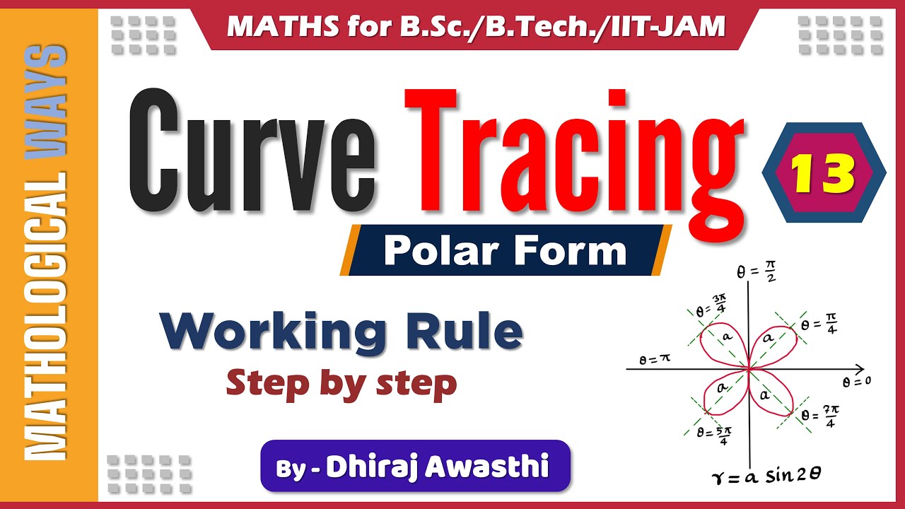 Tracing of Polar Curves part 1 - working rule | Curve Tracing #13 | tracing of curves