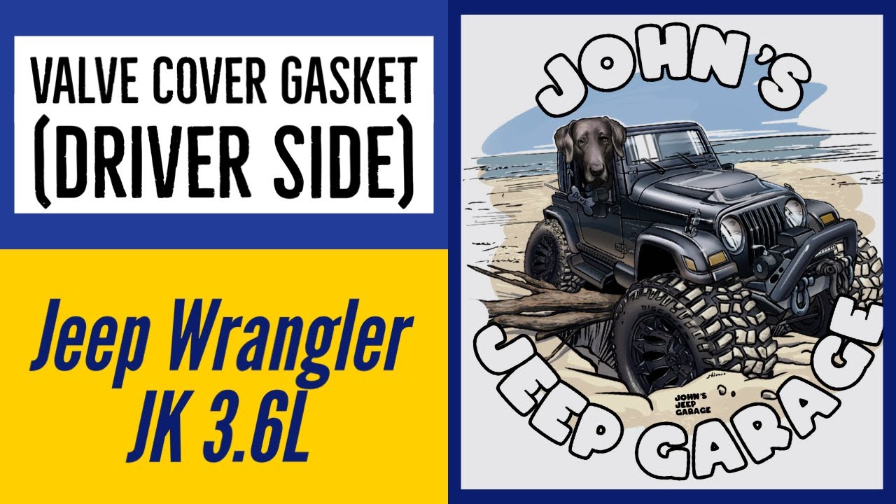Замена прокладки клапанной крышки Jeep Wrangler JK 3.6L со стороны водителя