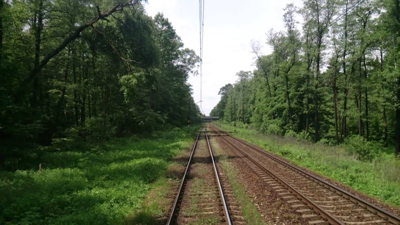 Odcinek Kędzierzyn-Koźle - Gliwice z tyłu TLK Sztygar