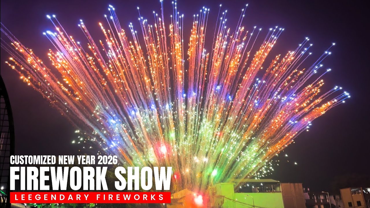Leegendary Fireworks Customized Show | w/ Ground Zero footage | New Year 2026 