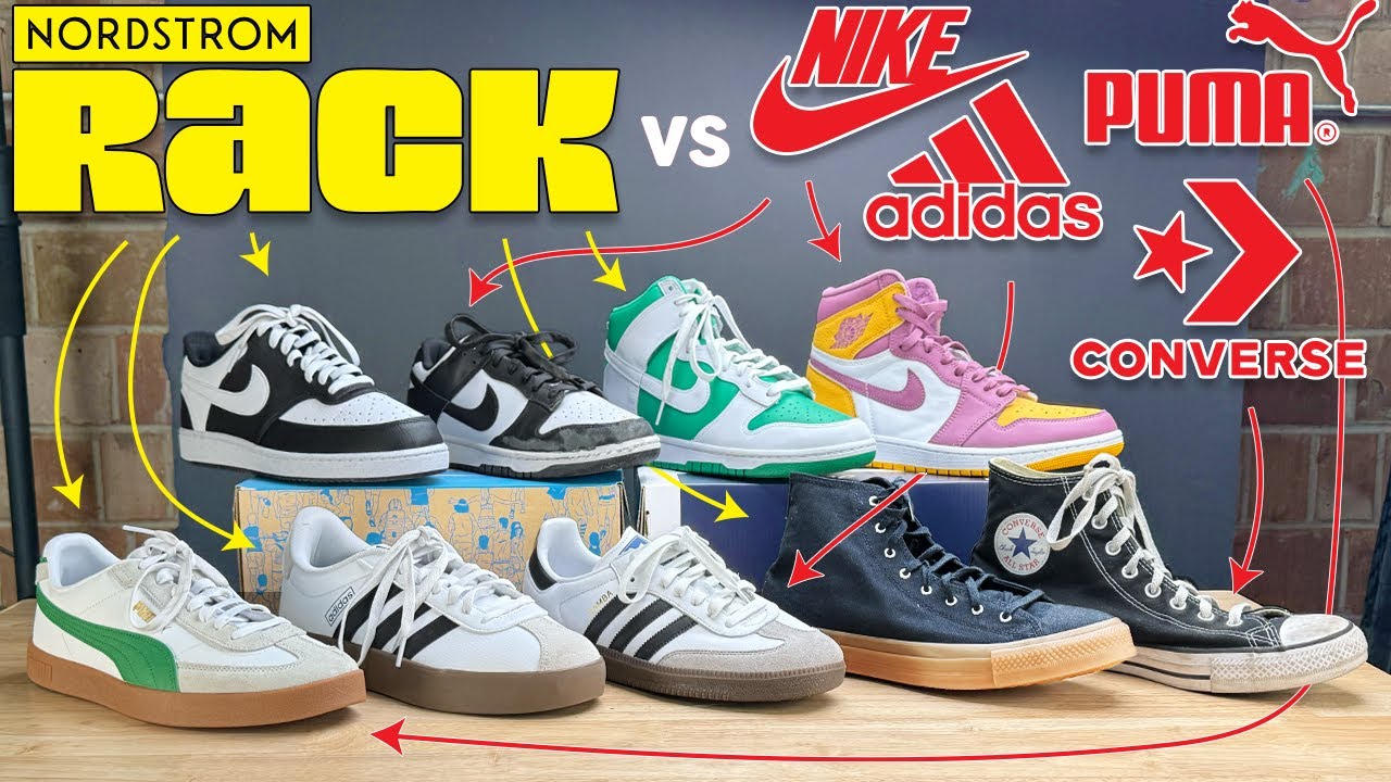 i spent $754 to see if Nordstrom Rack shoes are made cheaper - Nike, Adidas, Converse, Puma, Jordan