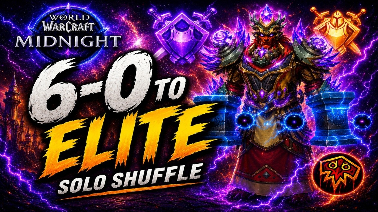 I FINALLY HIT ELITE! (6-0 Solo Shuffle) | Enhancement Shaman Midnight