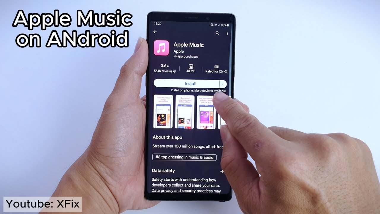 install Apple Music on Android