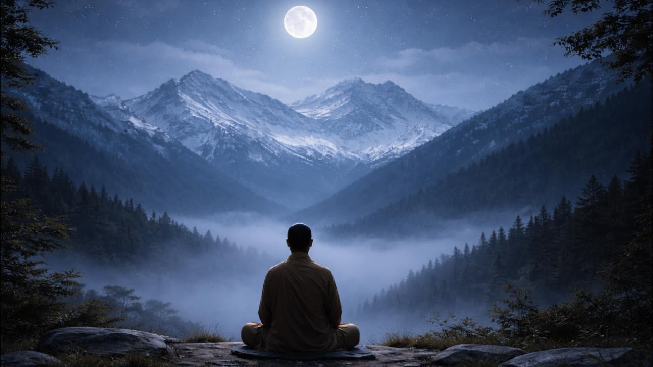 Moon Over Snowy Peaks | Tibetan Ambient for Deep Meditation