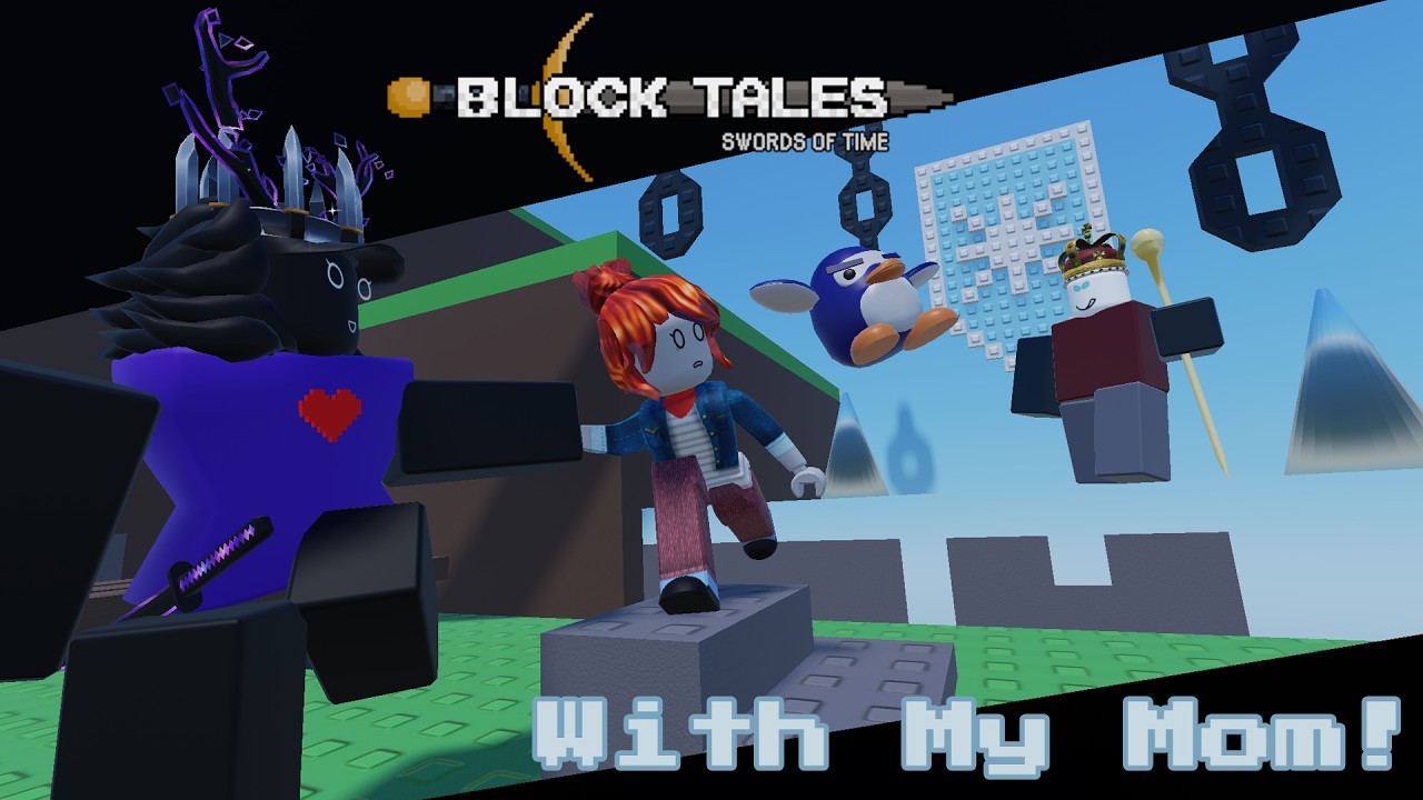 Я уговорила маму поиграть в Block Tales!