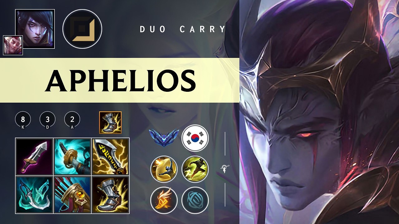 Aphelios ADC vs Ezreal - KR Diamond Patch 26.03