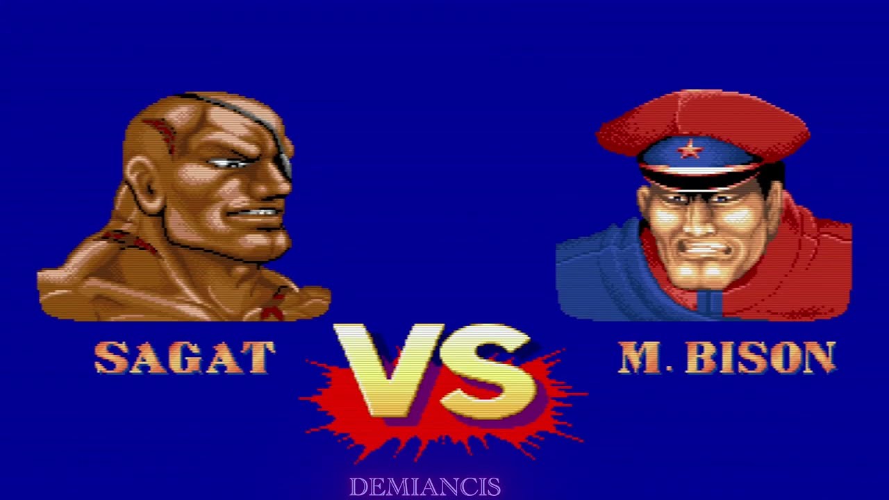 street fighter 2 Sagat contra todos