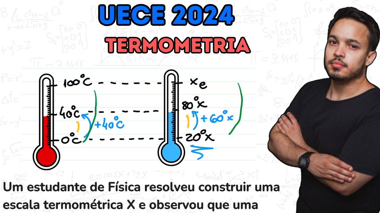 UECE 2024 - Um estudante de Física resolveu construir uma escala termométrica X e observou