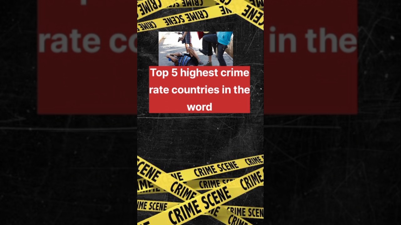 Top 5 Highest Crime Rate countries in the world
