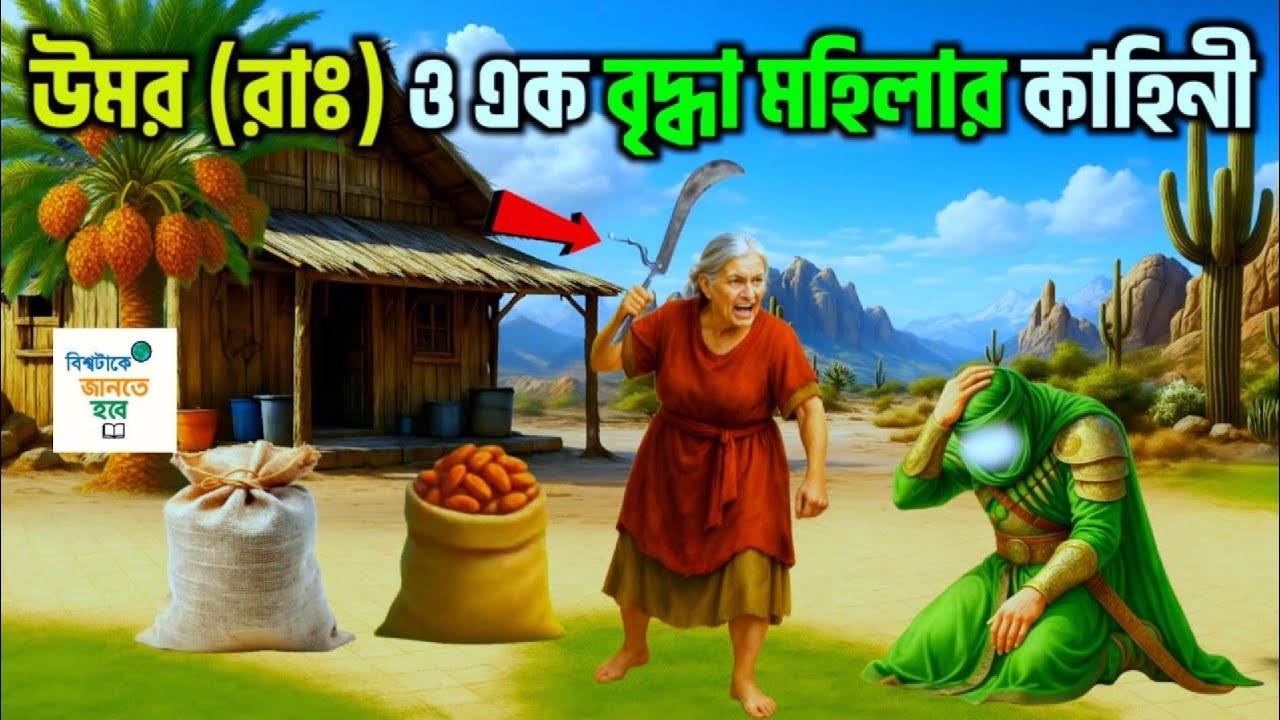 হজরত উমর রাঃ ও এক বৃদ্ধা মহিলার বিস্ময়কর ঘটনা😱 || উমর (রাঃ) এর সততার কাহিনী🥰 ||@বিশ্বটাকে_জানতে_হবে
