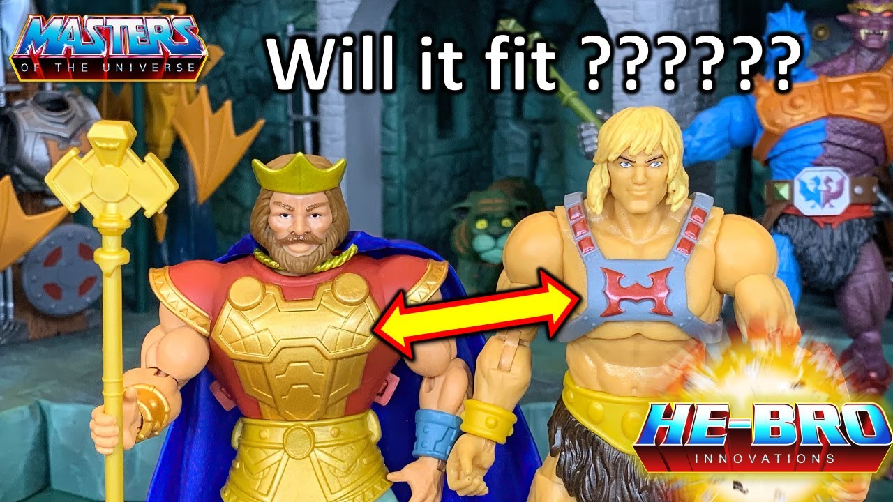 Help me He-Bro, will the new King Randor origins armor fit on MasterVerse He-Man?