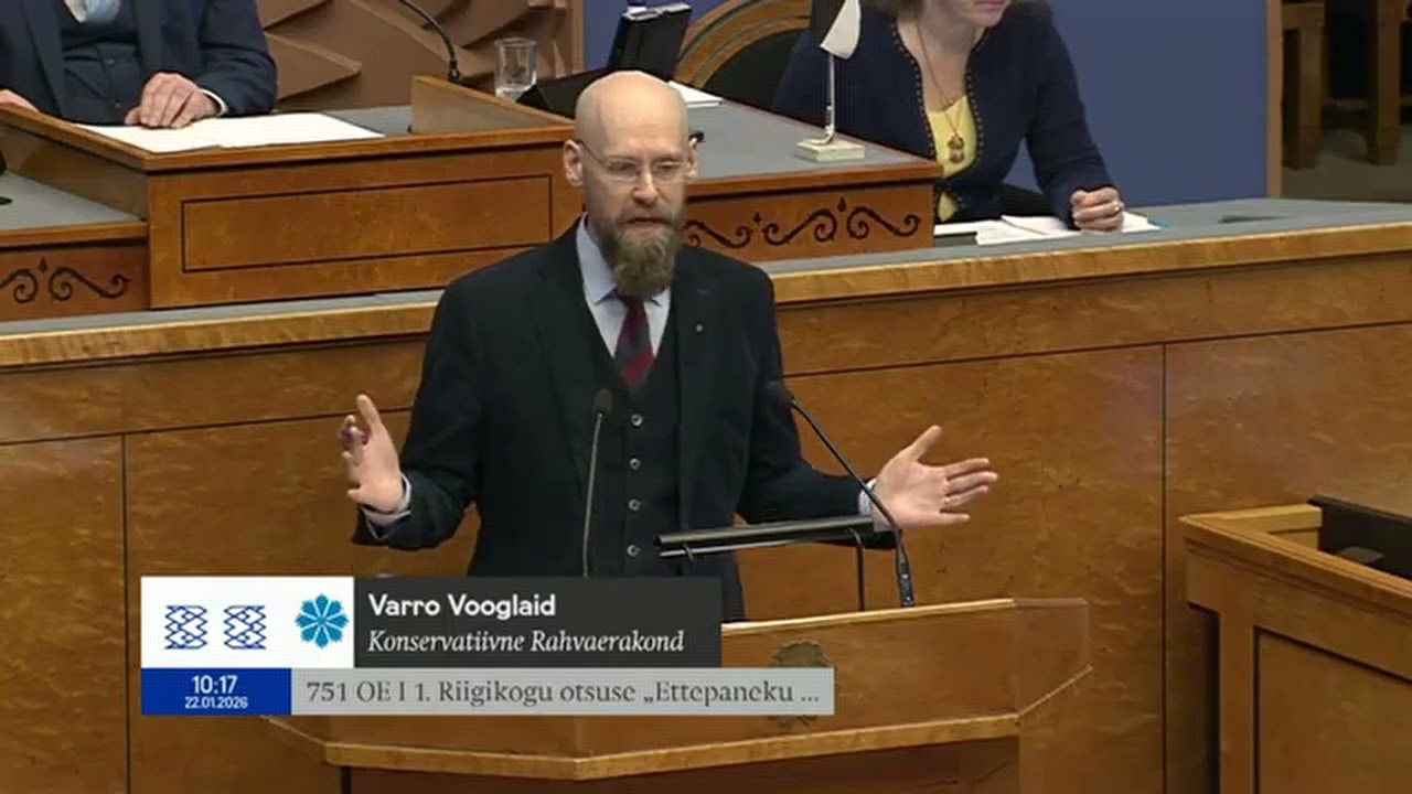 Varro Vooglaid riigikogus 22-01-2026