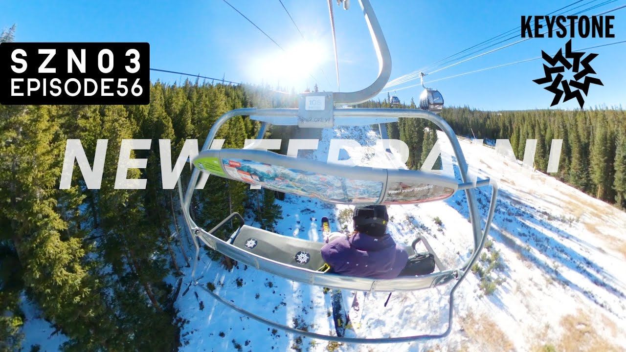 Катание на лыжах от вершины до подножия горнолыжного курорта Keystone Resort!