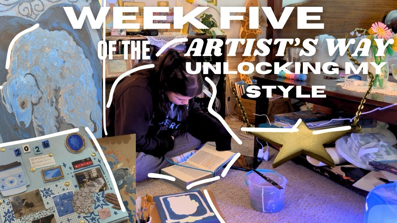 Unlocking my Creative Style - Week Five of the Artist’s Way - First Painting of the New Year! 
