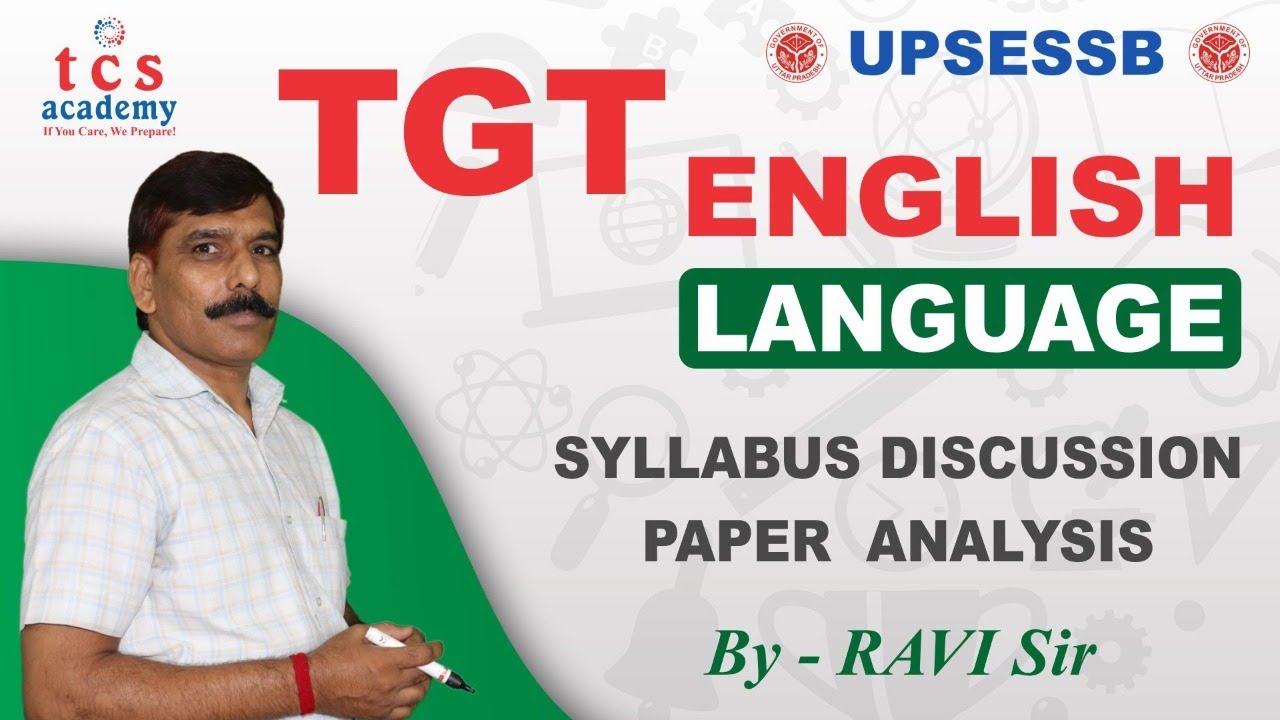 TGT English Syllabus Discussion | Language Paper Discussion | TGT Online Class | TCS ACADEMY
