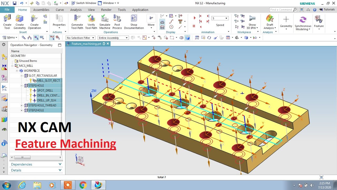 #NX CAM #DAY #Feature Machining