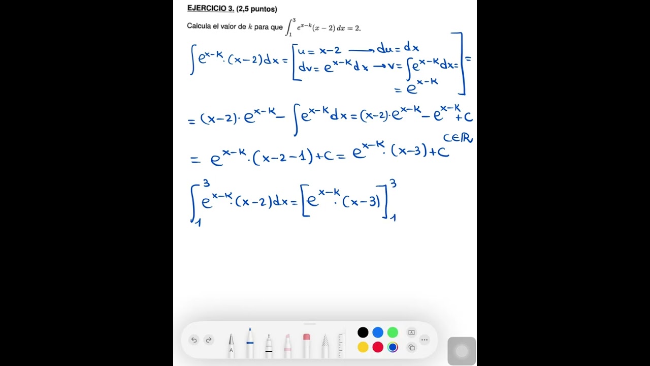 Matemáticas II 2025 JULIO Ejercicio 3 Andalucía resuelto paso a paso