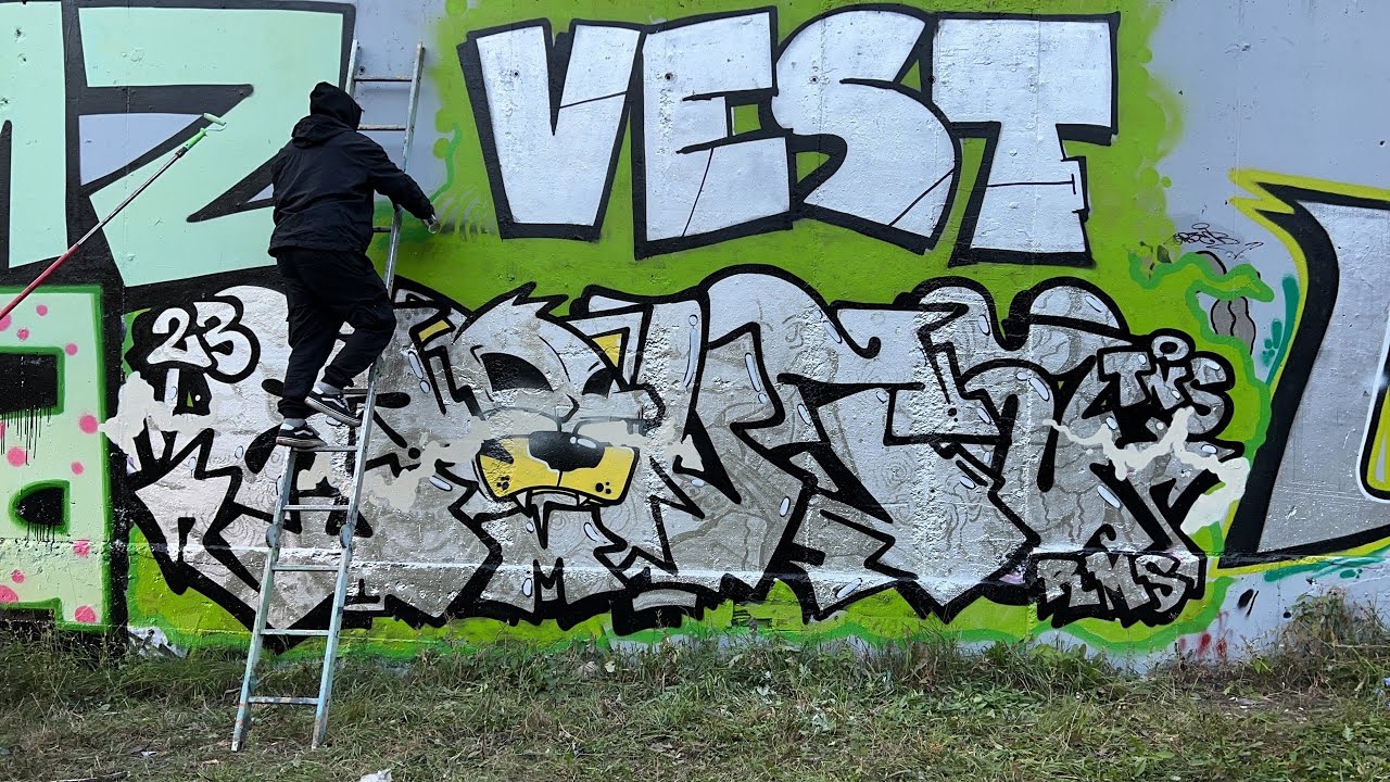 Graffiti - Remes / Kramz нарисовал мой портрет на лайне
