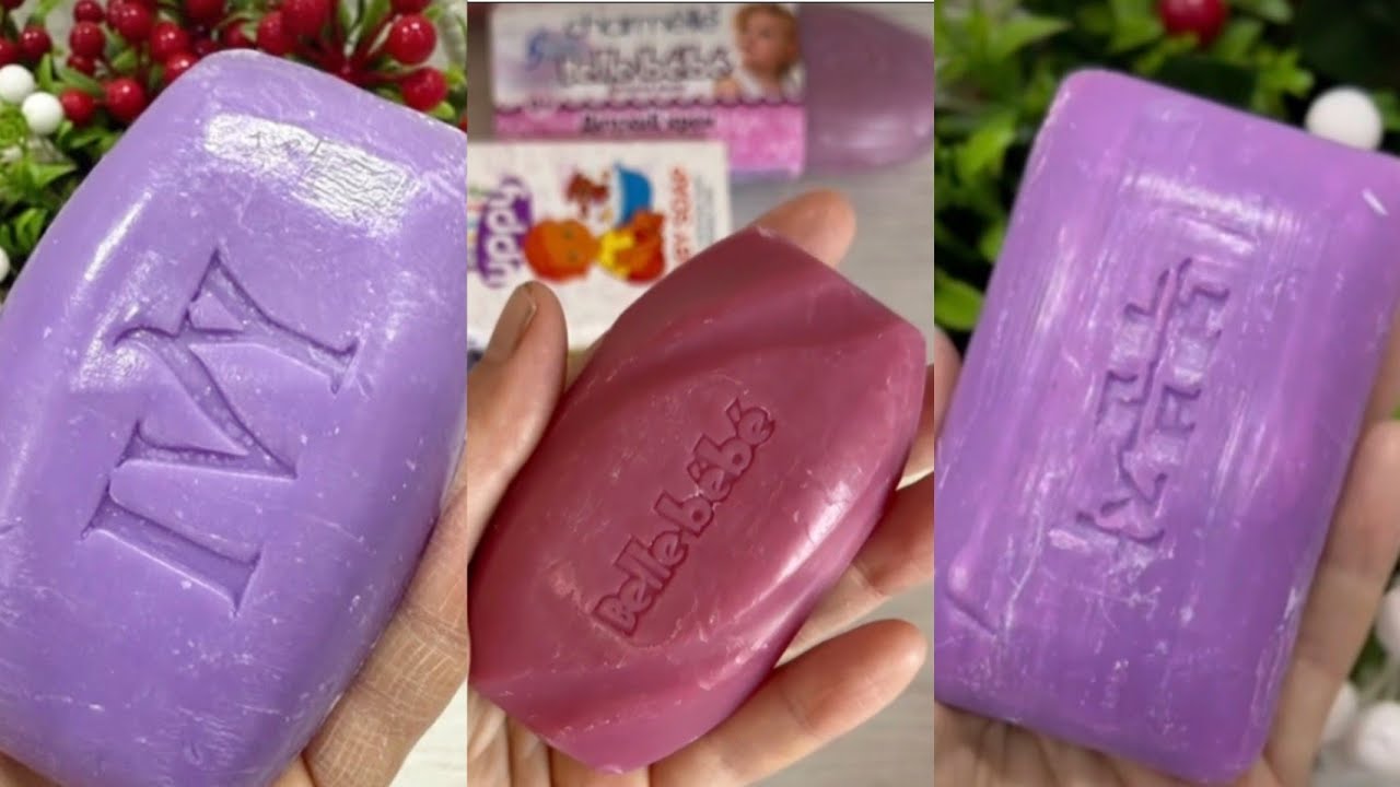 Extra Crunchy Soaps Cutting Asmr 🧼 🔪 #asmrsoap #satisfying #relaxing 