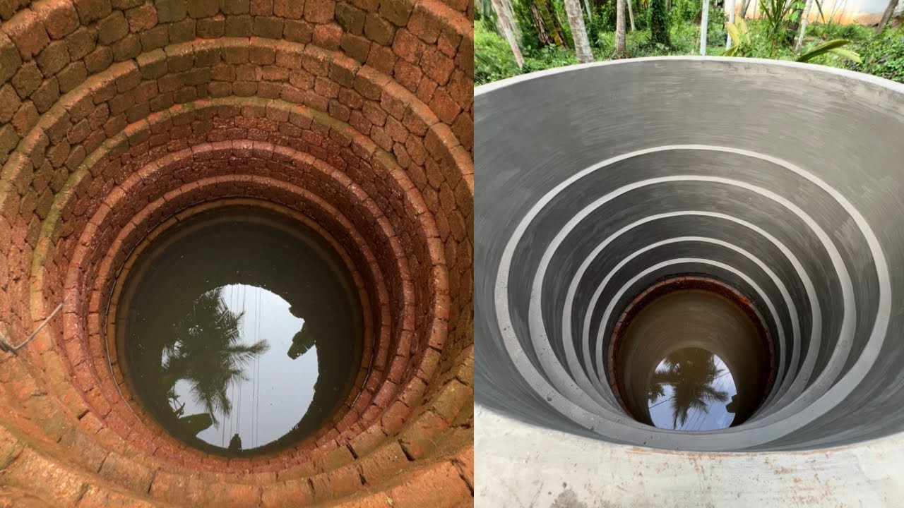 indian roundwell plastering/ കിണറിന്റെ ഉൾഭാഗം എങ്ങനെ തേകാം