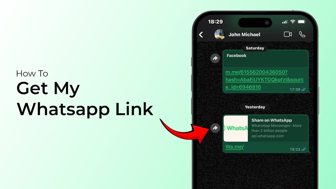 Как получить мою ссылку на WhatsApp?