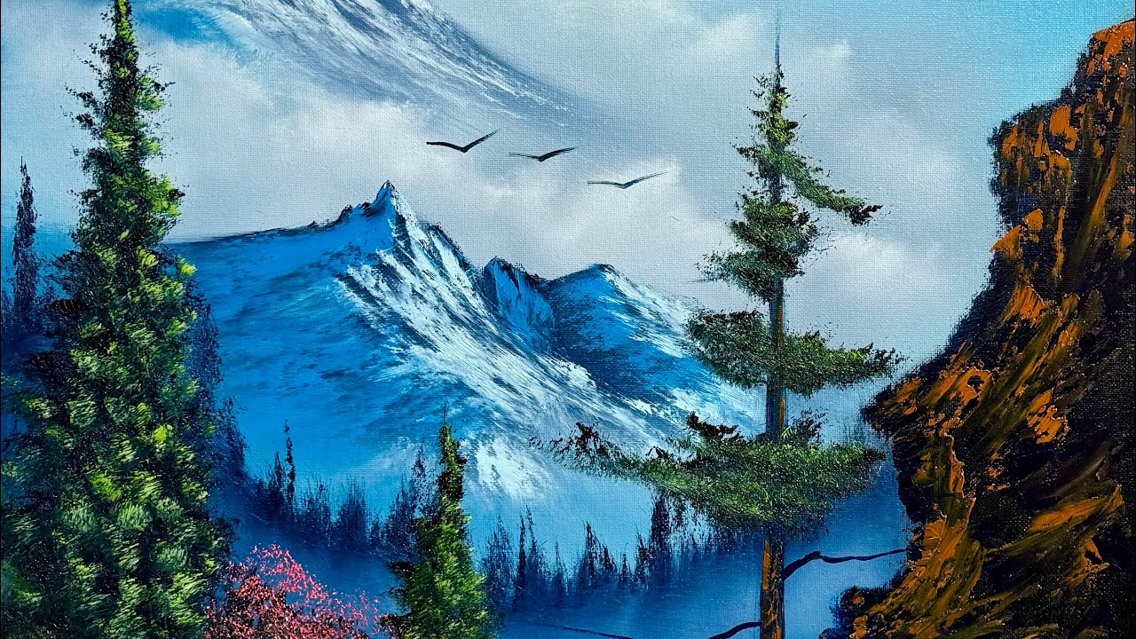 Lets PaintWithJosh 1670 #LIVEArt #OilPainting #FreeTutorial #PaintWithJosh #BobRoss