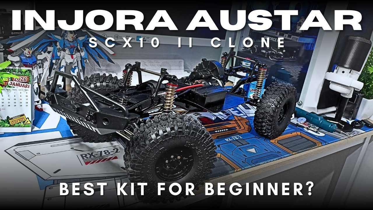 UNBOXING KIT RC OFFROAD SKALA 1/10 | INJORA AUSTAR SCX10 II (CLONE)