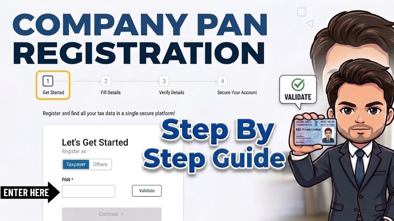 Register Company PAN on New Income Tax Portal Step by Step Tutorial