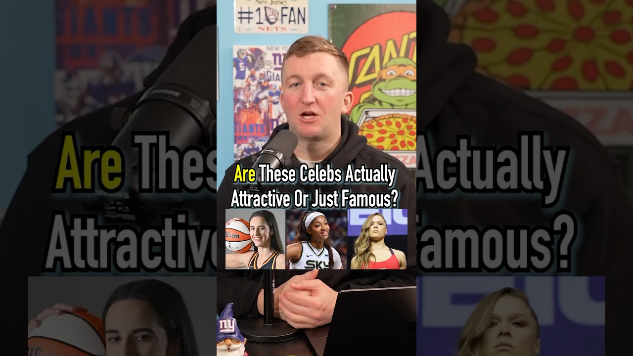 Are These Celebrities Actually Attractive Or Just Famous? Caitlin Clark And More! #shorts #athlete