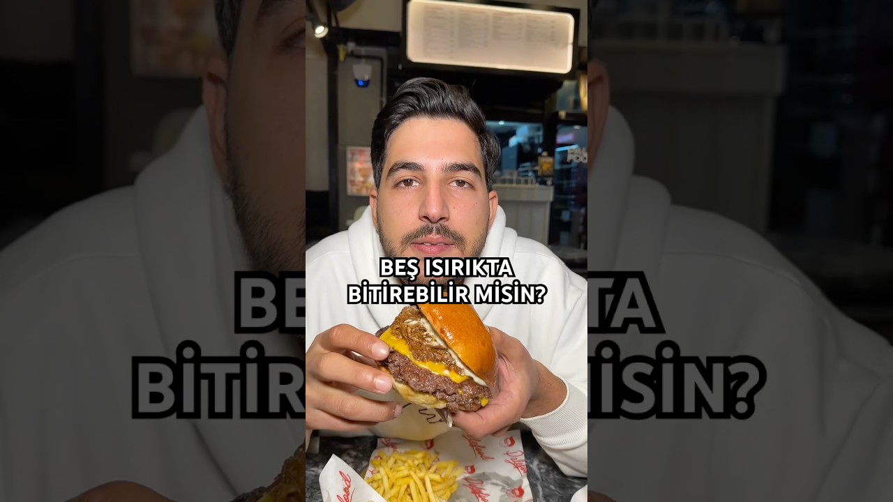 5 ısırıkta dev burgeri bitirdim