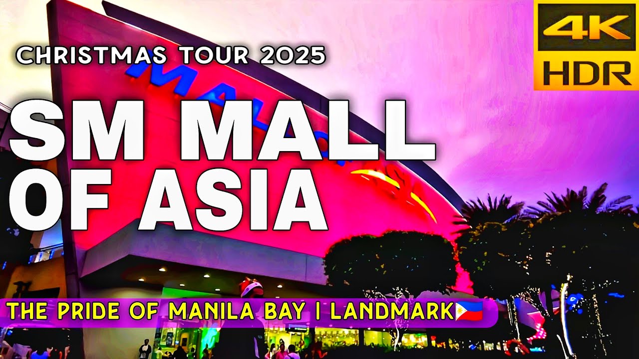 SM MALL OF ASIA AT NIGHT In Ultra Clear 4K HDR Walkthrough 2025 | Pasay City, Metro Manila 🇵🇭