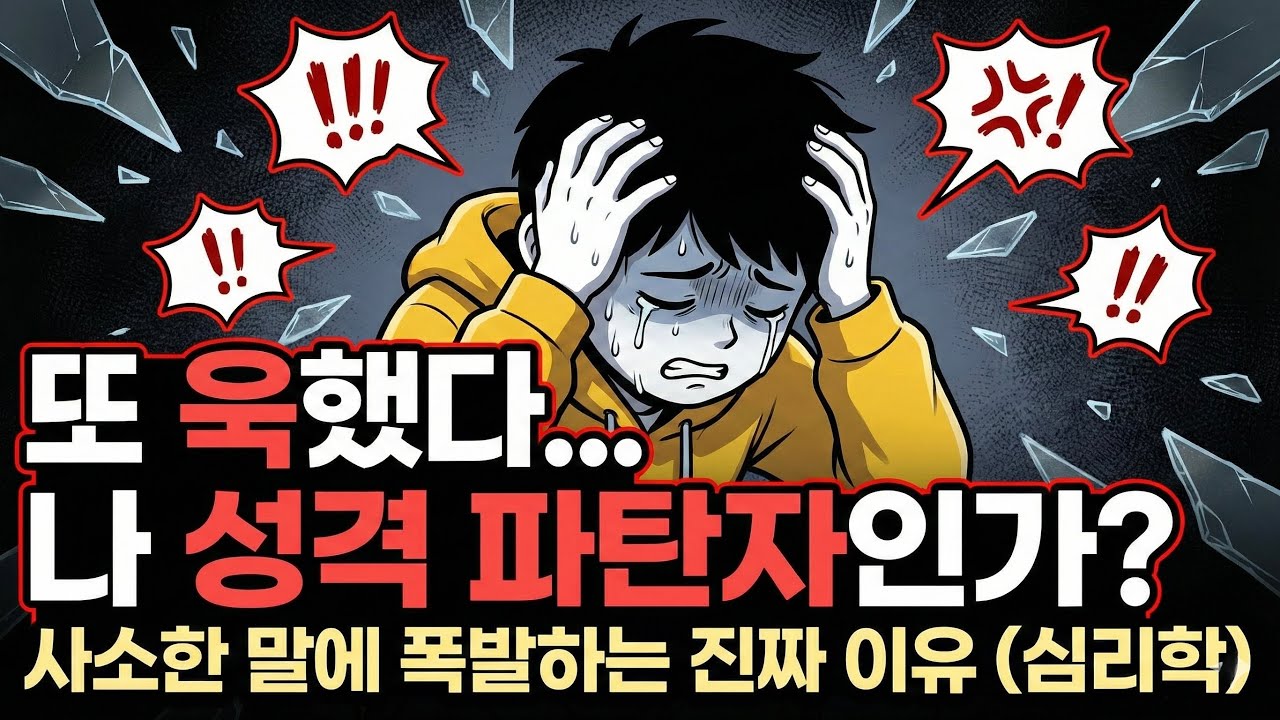 별거 아닌 일에 자꾸 '욱'한다면, 제발 성격 탓하지 마세요